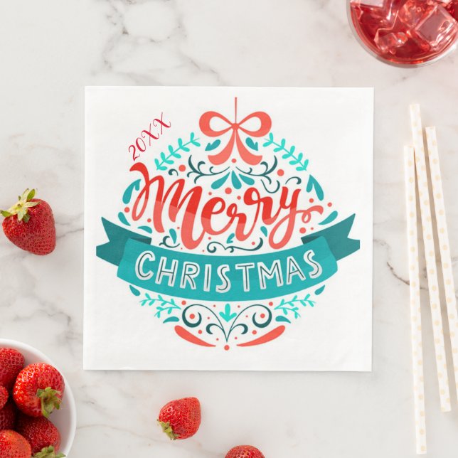 Guardanapo De Papel De Jantar Feliz Festa de Natal (Insitu)