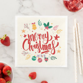 Guardanapo De Papel De Jantar Feliz Festa de Natal
