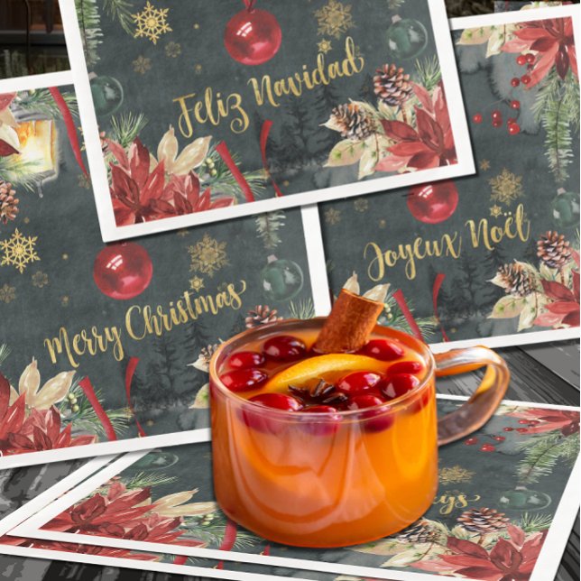 Guardanapo De Papel De Jantar Feliz Navidad, Distribuidor de Férias de Natal (Criador carregado)