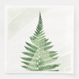 Guardanapo De Papel De Jantar Fern Verde Minimalista