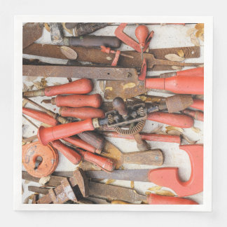 Guardanapo De Papel De Jantar Ferramenta Antiguamente Rustic Red Man