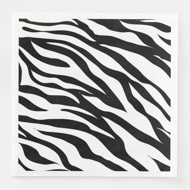 Guardanapo De Papel De Jantar Festa de aniversário safari com estampa de zebra p (Frente)