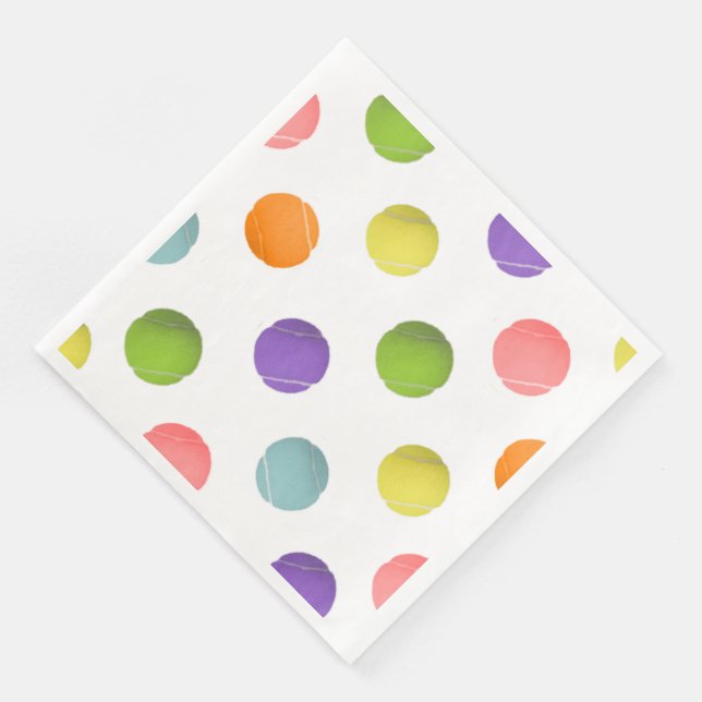 Guardanapo De Papel De Jantar Festa de Tênis (Canto)