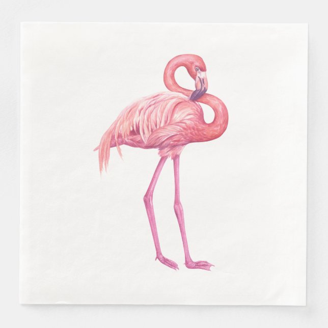 Guardanapo De Papel De Jantar Flamingo 2 (Frente)