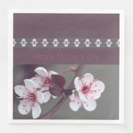 Guardanapo De Papel De Jantar Flor Branco