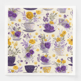 Guardanapo De Papel De Jantar Flor dançante 