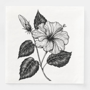 Guardanapo De Papel De Jantar Flor Hibiscus II