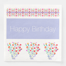 Guardanapo De Papel De Jantar Floral Pattern Art