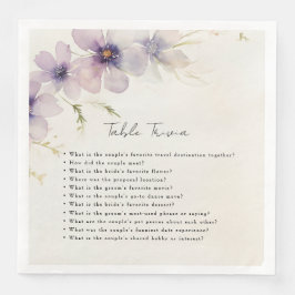 Guardanapo De Papel De Jantar Flores mesas de casamentos trivia azul cosmos