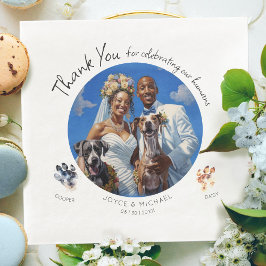 Guardanapo De Papel De Jantar Foto Paw-tografica Personalizável com seus Cachorr