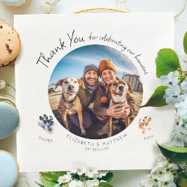 Guardanapo De Papel De Jantar Foto Paw-tografica Personalizável com seus Cachorr