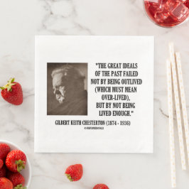 Guardanapo De Papel De Jantar G.K. Excelentes Chesterton Do Passado Não Vivo