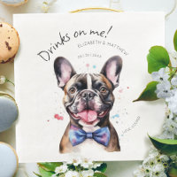 Garçom French Bulldog Encantador Aquarela