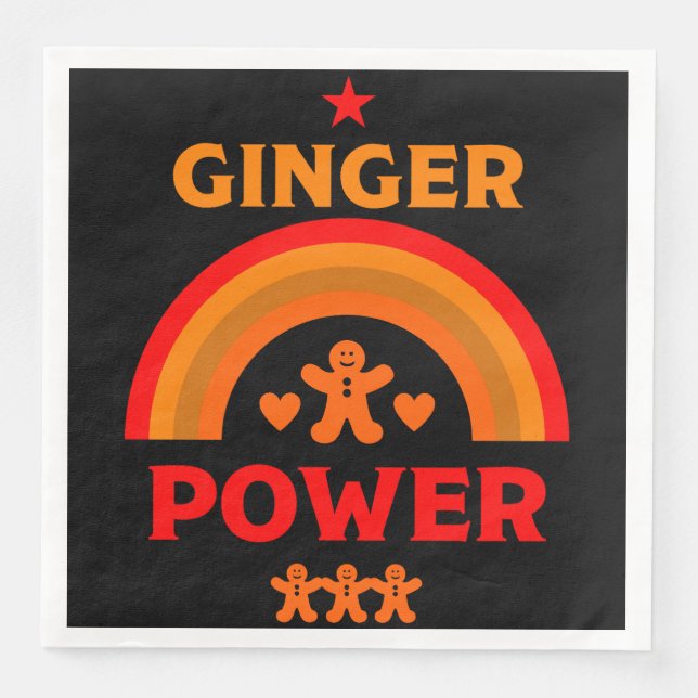 Guardanapo De Papel De Jantar Ginger Hair Pride (Frente)