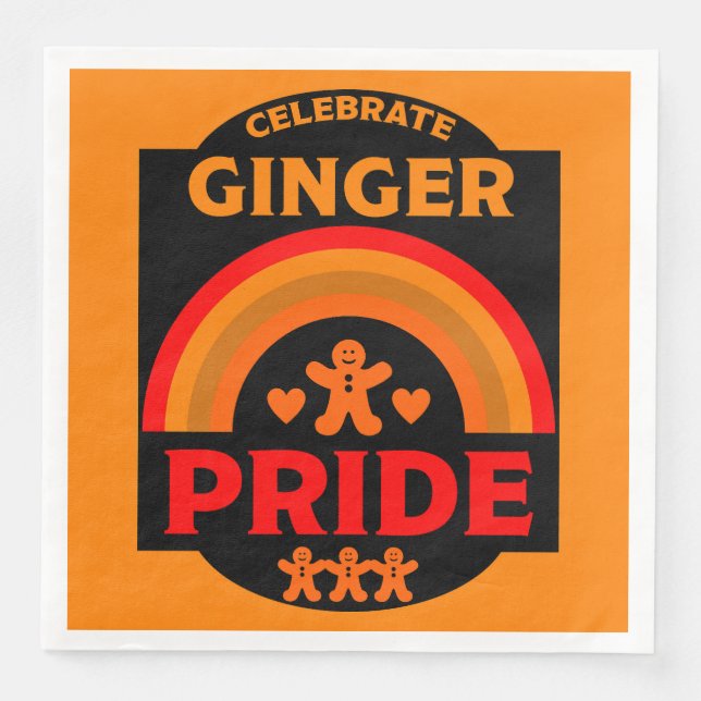 Guardanapo De Papel De Jantar Ginger Haired Pride (Frente)