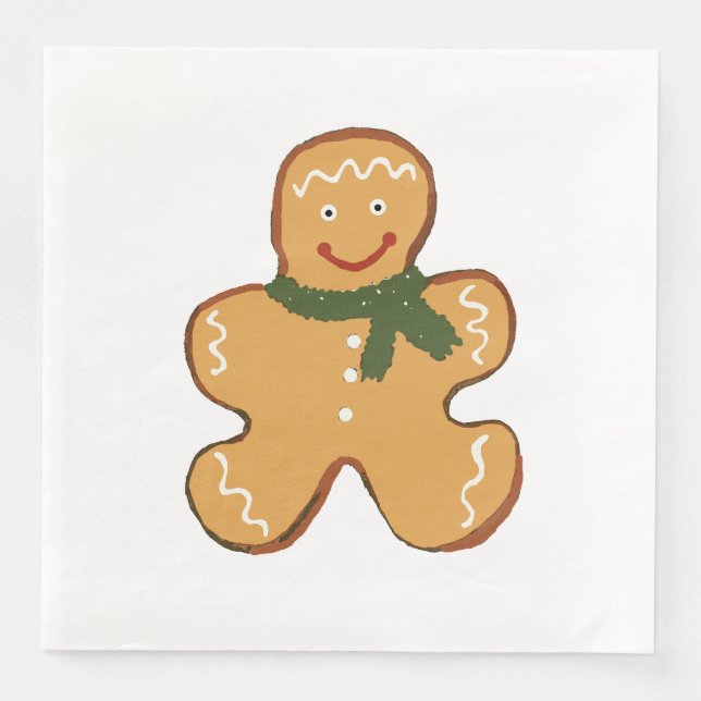 Guardanapo De Papel De Jantar Gingercake Man Cookie (Frente)
