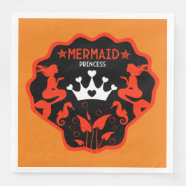 Guardanapo De Papel De Jantar Girl Mermaid Princess