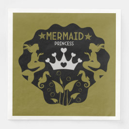 Guardanapo De Papel De Jantar Girl Mermaid Princess