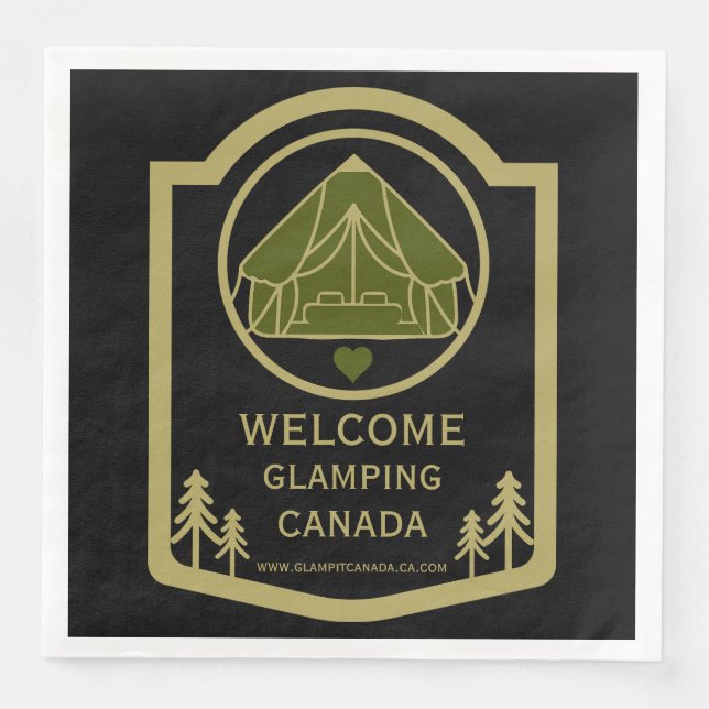 Guardanapo De Papel De Jantar Glaming Canada Business (Frente)