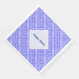 Guardanapo De Papel De Jantar Grécia Grega Sinalizador Cortado Personalização Az