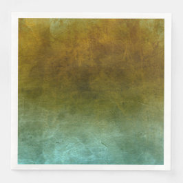 Guardanapo De Papel De Jantar Grunge Colors - Rusty Brown & Turquoise