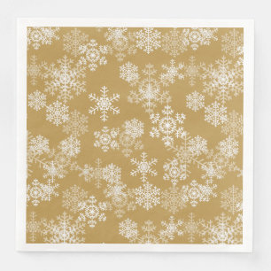 Guardanapo De Papel De Jantar Guardanapo-Flocos de neve de papel do Natal