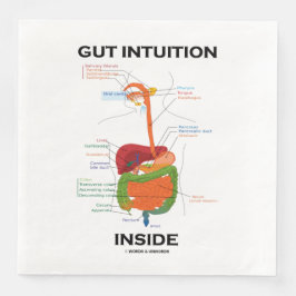 Guardanapo De Papel De Jantar Gut Intuition Inside Digestive System Humor
