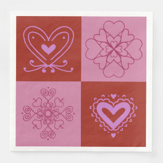 Guardanapo De Papel De Jantar Heart Napkin