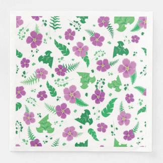 Guardanapo De Papel De Jantar Hibisco Roxo