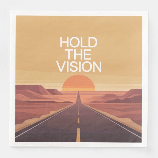 Guardanapo De Papel De Jantar Hold The Vision (Frente)