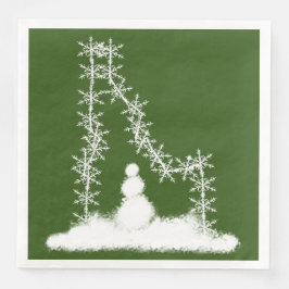 Guardanapo De Papel De Jantar Idaho Snowflake