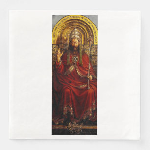 Guardanapo De Papel De Jantar Jan van Eyck Deus Pai no Trono Arte Fino
