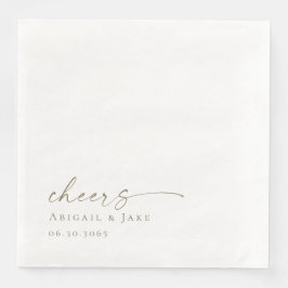 Guardanapo De Papel De Jantar Janto de Casamento Personalizado Napkins