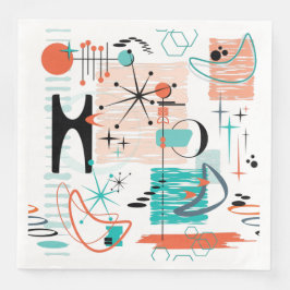 Guardanapo De Papel De Jantar Janto de Papel Retroativo HoJo Napkins