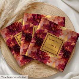 Guardanapo De Papel De Jantar Janto Dourado Casamento Moderno Burgundy Napkins
