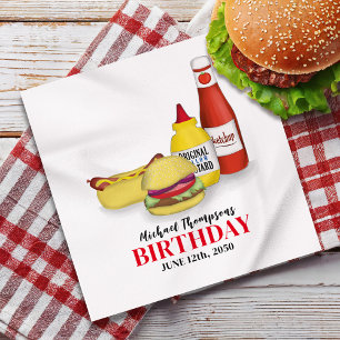 Guardanapo De Papel De Jantar Janto Personalizado de CHURRASCO do Partido Barbeq