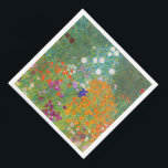 Guardanapo De Papel De Jantar Jardim Flor por Gustav Klimt<br><div class="desc">Visite minha loja para obter um design mais interessante e mais opções de cores => zazzle.com/colorfulworld*</div>