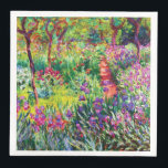 Guardanapo De Papel De Jantar Jardim Íris em Giverny por Claude Monet<br><div class="desc">Por favor,  visite minha loja para obter design mais interessante e mais opções de cores. => zazzle.com/iwheels*</div>