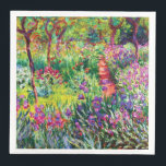 Guardanapo De Papel De Jantar Jardim Íris em Giverny por Claude Monet<br><div class="desc">Por favor,  visite minha loja para obter design mais interessante e mais opções de cores. => zazzle.com/iwheels*</div>