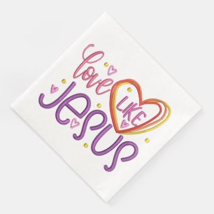 Guardanapo De Papel De Jantar Jesus - Coquetel Padrão Napkins
