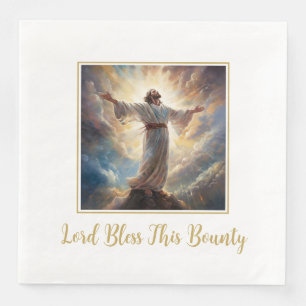 Guardanapo De Papel De Jantar Jesus Lord Bless Paper Napkins