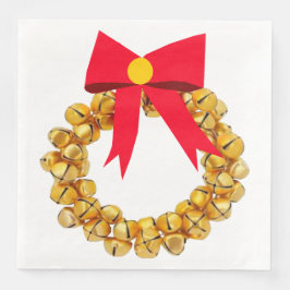 Guardanapo De Papel De Jantar Jingle Bells Wreath Janto Napkins