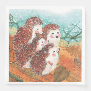 Guardanapo De Papel De Jantar Jovens Hedgehogs