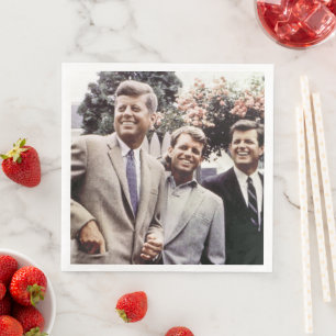 Guardanapo De Papel De Jantar Kennedy Brothers, Presidente John, Robert & Ted