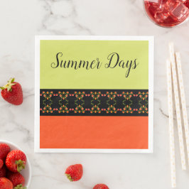 Guardanapo De Papel De Jantar Laranja E Amarelo