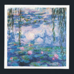 Guardanapo De Papel De Jantar Lírios d'água de Claude Monet<br><div class="desc">Lírios d'água de Claude Monet. Por favor,  visite minha loja para obter design mais interessante e mais opções de cores. => zazzle.com/iwheels*</div>