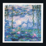 Guardanapo De Papel De Jantar Lírios de água por Claude Monet<br><div class="desc">Lírios de água por Claude Monet.
Visite por favor minha loja para um design mais interessante e uma mais escolha da cor. => zazzle.com/iwheels*</div>