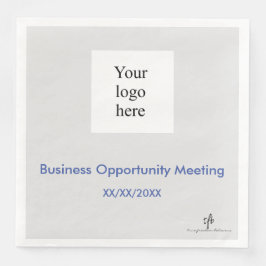 Guardanapo De Papel De Jantar Logotipo do Seminário Pessoal das Cinzas Azul Médi