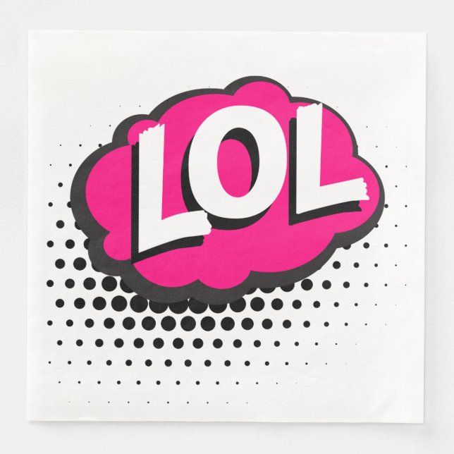 GUARDANAPO DE PAPEL DE JANTAR LOL (Frente)