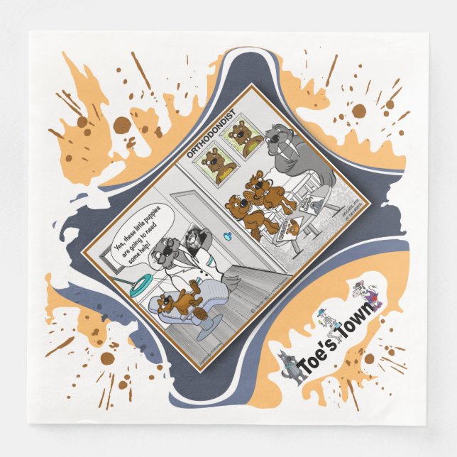 Guardanapo De Papel De Jantar Long In The Tooth | Birthday Dinner Napkin (Frente)